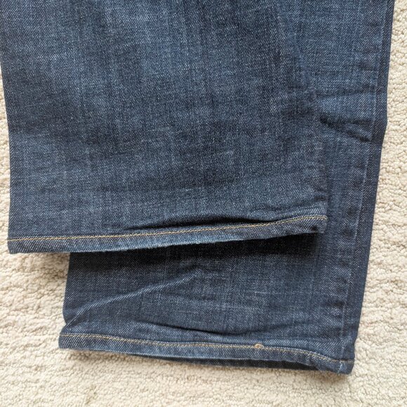 EUC James Jeans Petite Dry Aged Denim Women's 29 x 27.5 Bootcut Blue J pockets - Picture 10 of 14